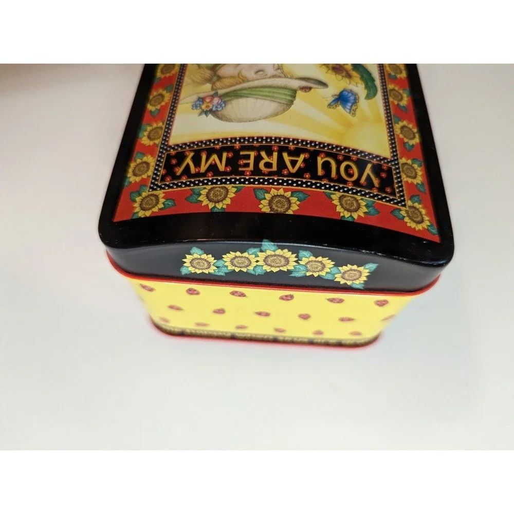 Sunflowers, Ladybugs, Garden Metal Tin